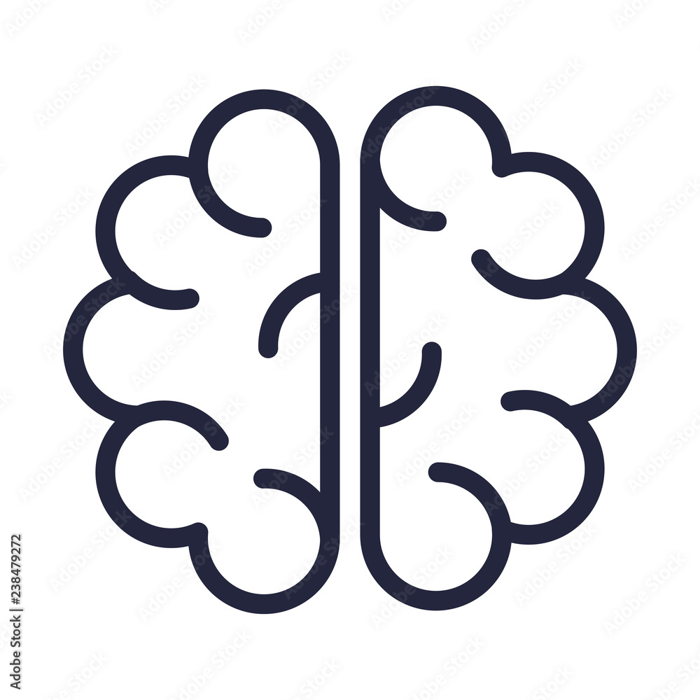 brain storming isolated icon brain storming isolated icon