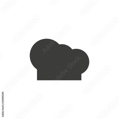 Chef hat icon simple cooking sign vector illustration