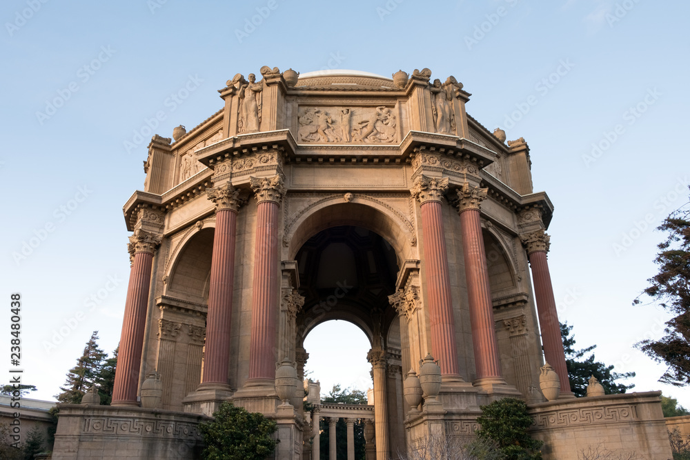Palace of Fine Art during beautiful afternoon, San Francisco, United States