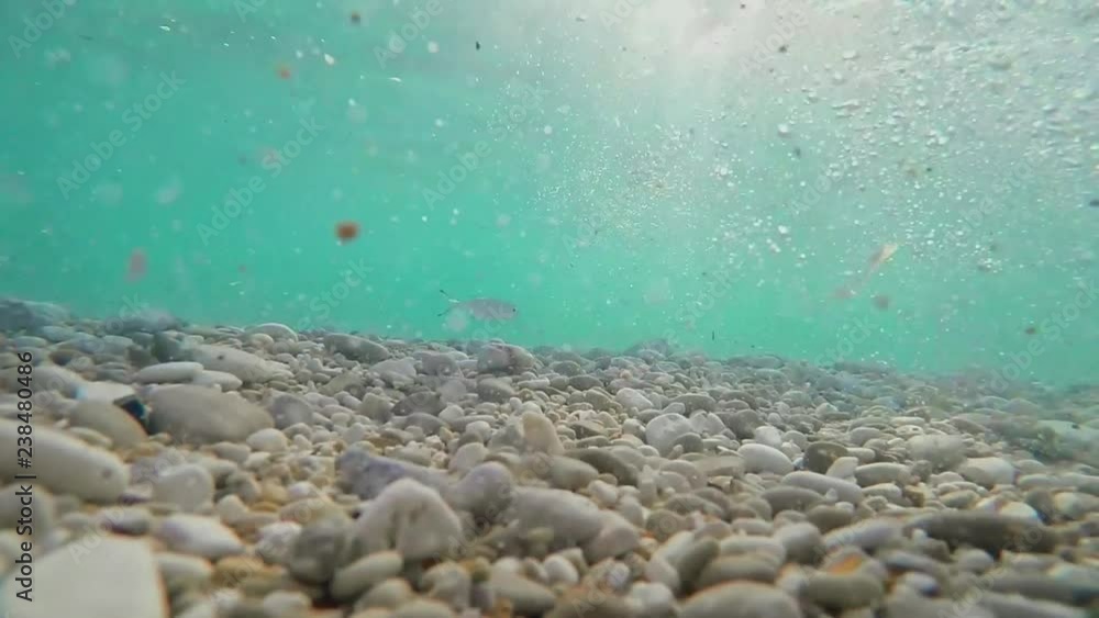 Sea rocks in water under wave
Sea rocks in water under wave