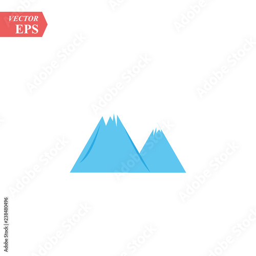 Mountain icon Logo Business Template Vector illustration photo