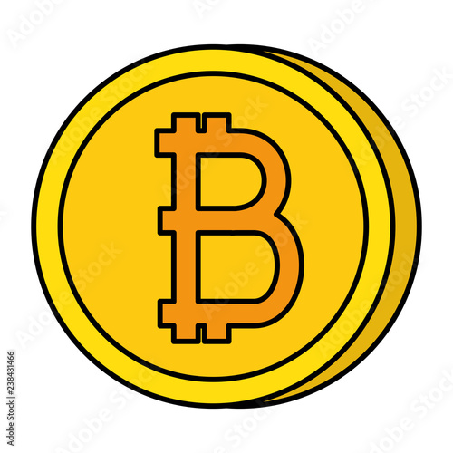 bitcoin coin isolated icon