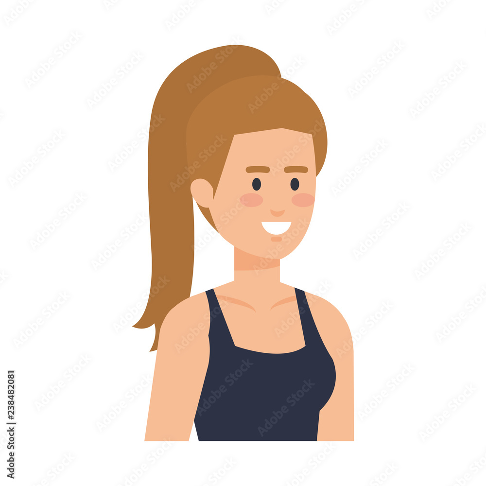 athletic woman sporting character athletic woman sporting character