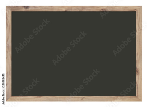 白木の枠の黒板