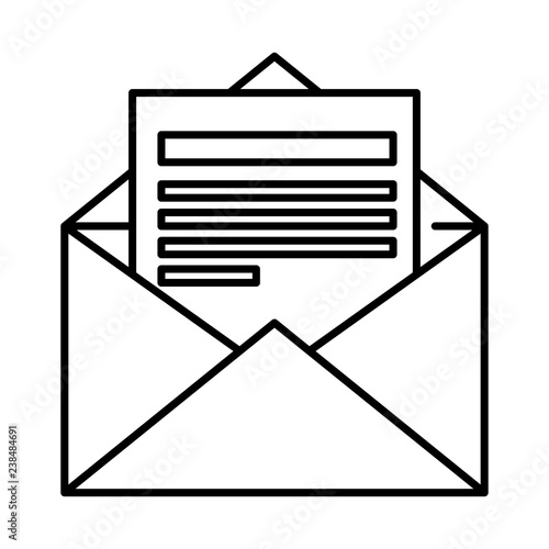 envelope mail isolated icon