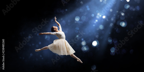 Ballet dancer in jump