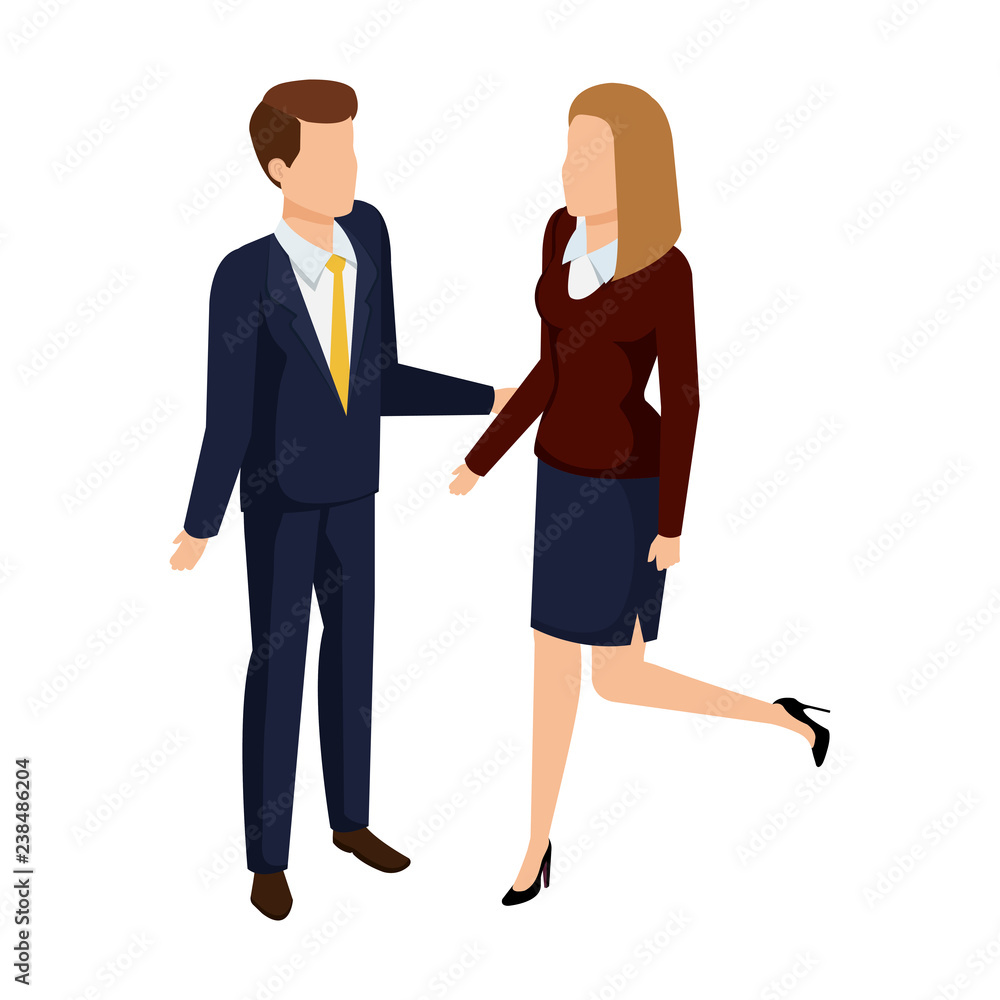 business couple avatars characters business couple avatars characters