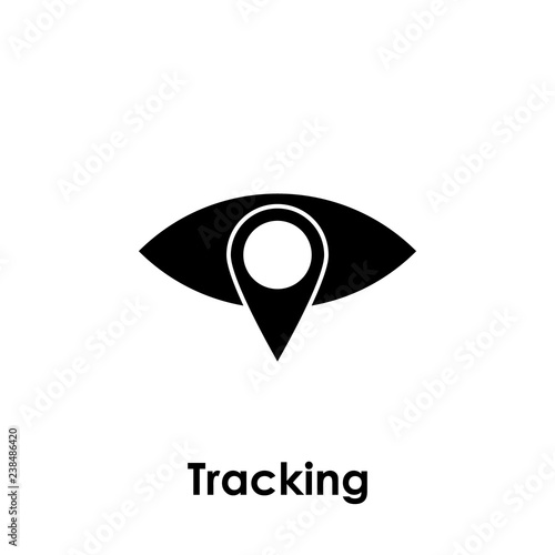 eye, pin, tracking icon. One of business collection icons for websites, web design, mobile app
