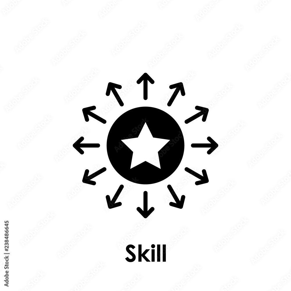 circle, star, arrow, skill icon. One of business collection icons for websites, web design, mobile app circle, star, arrow, skill icon. One of business collection icons for websites, web design, mobile app