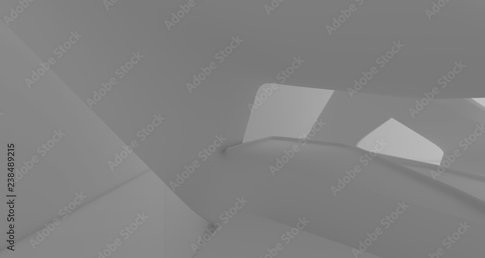 White smooth abstract architectural background. 3D illustration and rendering White smooth abstract architectural background. 3D illustration and rendering