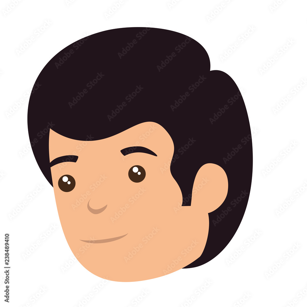 cute little boy head character cute little boy head character