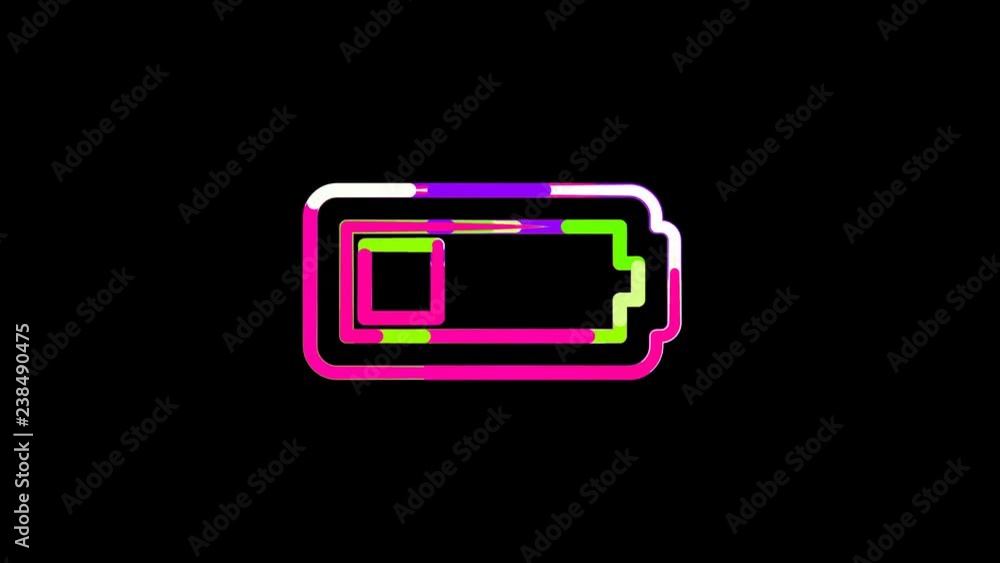 Circles gather in symbol battery quarter. After it crumbles in a line and moves to the camera. Alpha channel black Circles gather in symbol battery quarter. After it crumbles in a line and moves to the camera. Alpha channel black