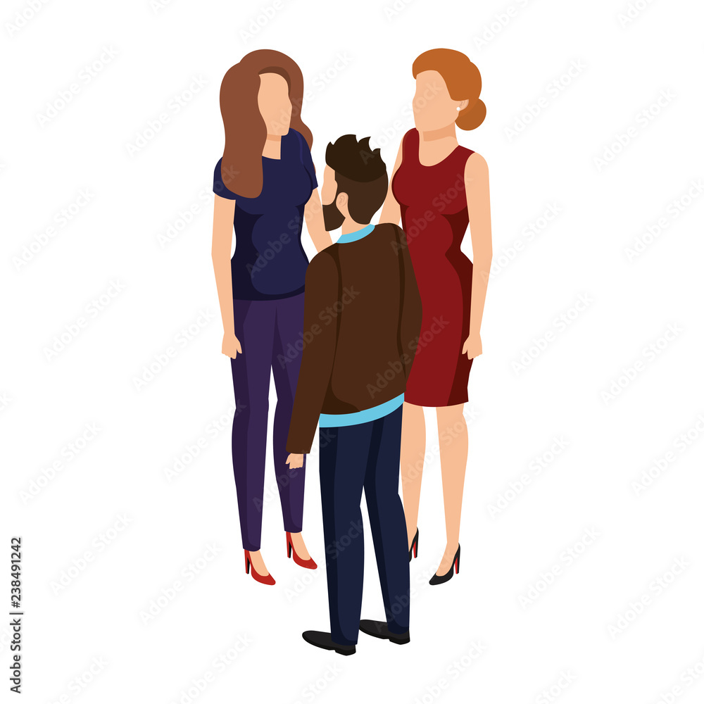 group of business people avatars characters group of business people avatars characters