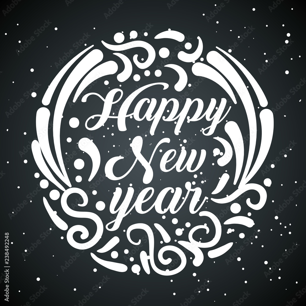 new 2019 year with ornamental decoration new 2019 year with ornamental decoration