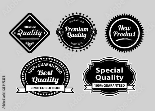 Premium quality label badges. Good use for badge, symbol, sticker, or any design you want.