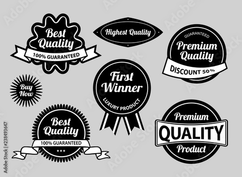 Best quality label badges. Good use for badge, symbol, sticker, or any design you want.