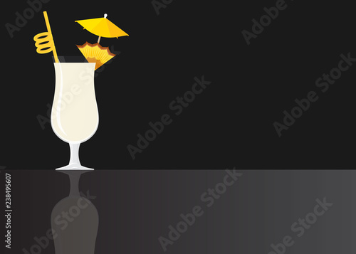 Pina Colada cocktail