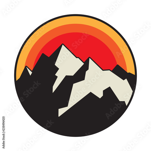 Mountain logo, icon or symbol