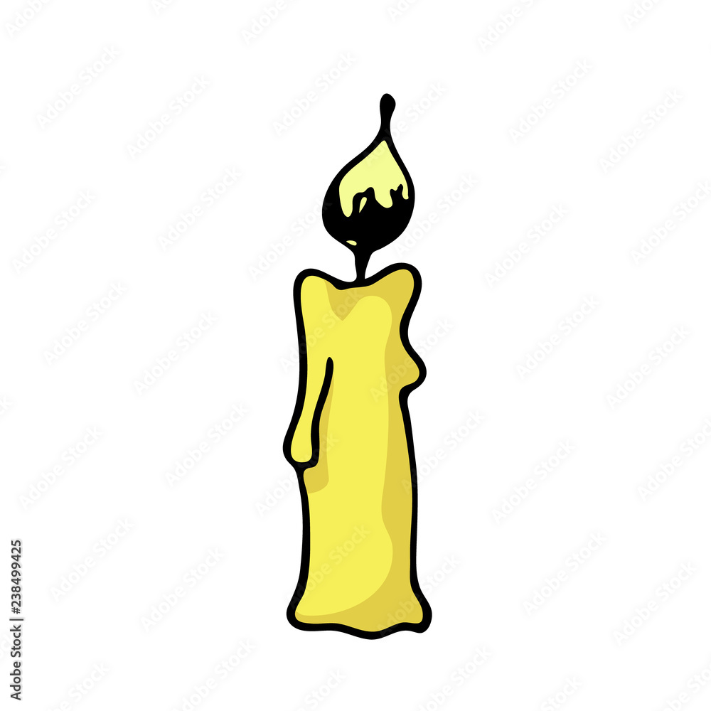 Obraz premium Doodle color Christmas icon. Cute hand drawn design element for you. Merry Christmas and New Year symbols, lettering. Vector illustration