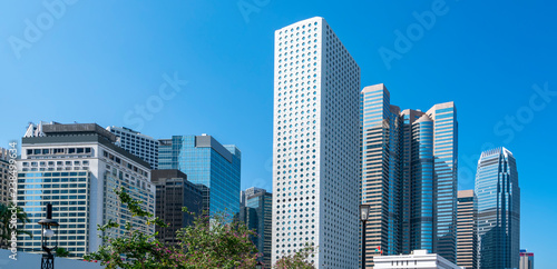 Commercial buildings in Hongkong are low angle  China 