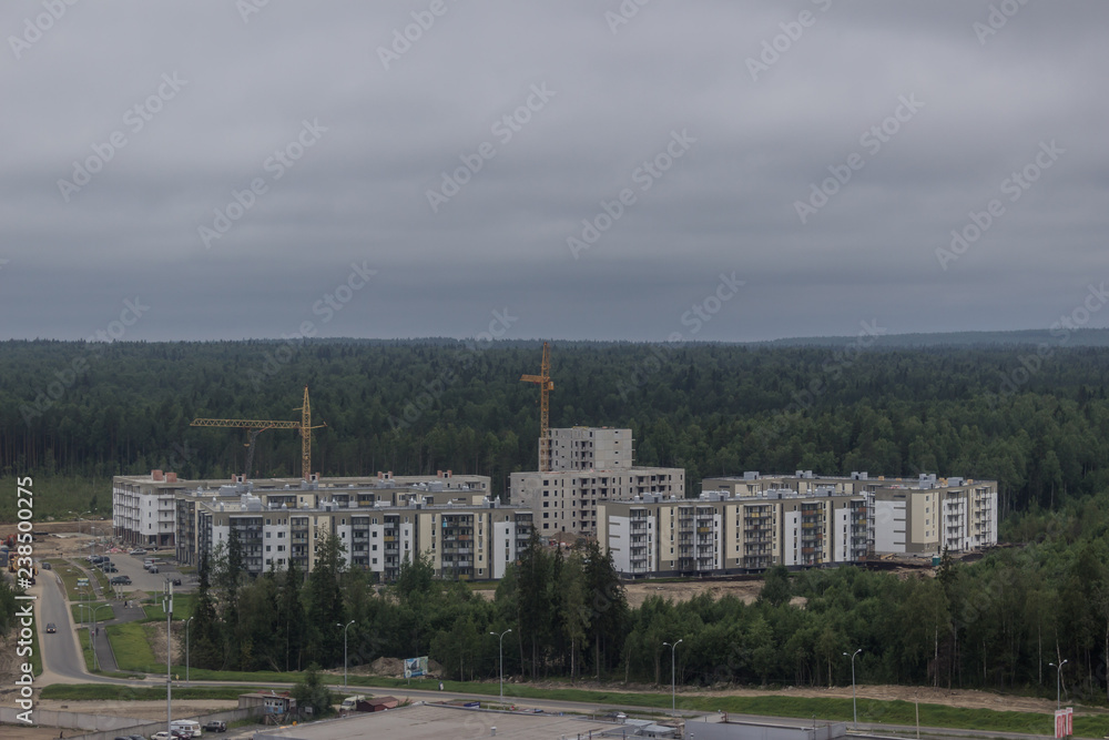 Construction of new neighborhoods in the city of Petrozavodsk