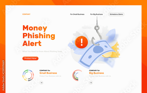 Money Phishing Alert Design Template