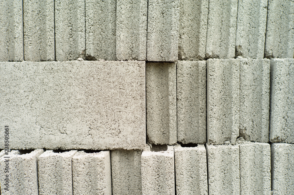 Closeup background of cement grey bricks with space for adding some text Closeup background of cement grey bricks with space for adding some text