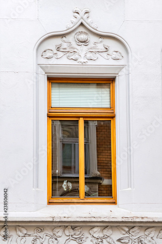 jugenstil window  German house facade detail