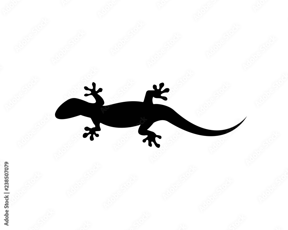 Lizard vector illustration logo template

