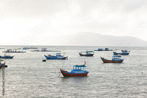 Fishing boats on the sea © caxa75onohoi