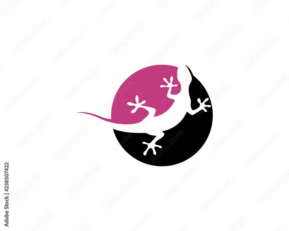 Lizard vector illustration logo template
Lizard vector illustration logo template