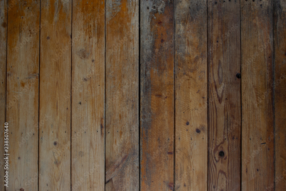 Fototapeta premium Old vertical wood pattern texture for background, wallpaper, advertising display.