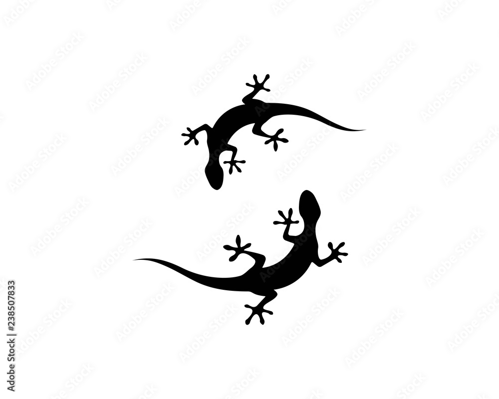 Fototapeta premium Lizard vector illustration logo template 
