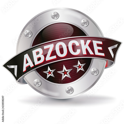 Button mit Abzocke