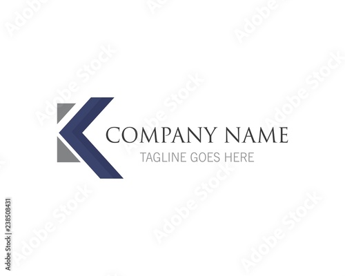 K letter logo vector template