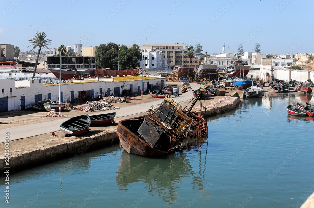 Hafenanlagen, El Jadida, Marokko, Afrika