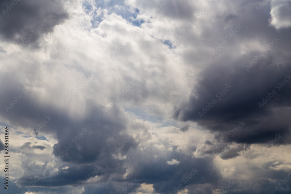 Clouds after rain before sunset as a background Clouds after rain before sunset as a background