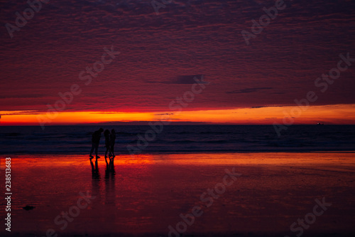Tropical red sunset © Oleg