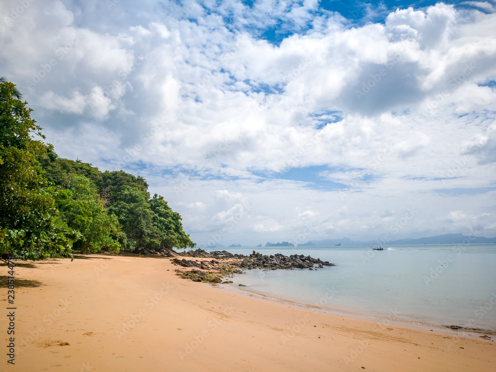 Sea view of Koh Yao Yai isalnd ,  locate in the middle of Phang nga , Phuket and Krabi , Thailand , Asia