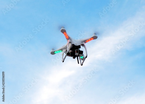 quadcopter in the sky