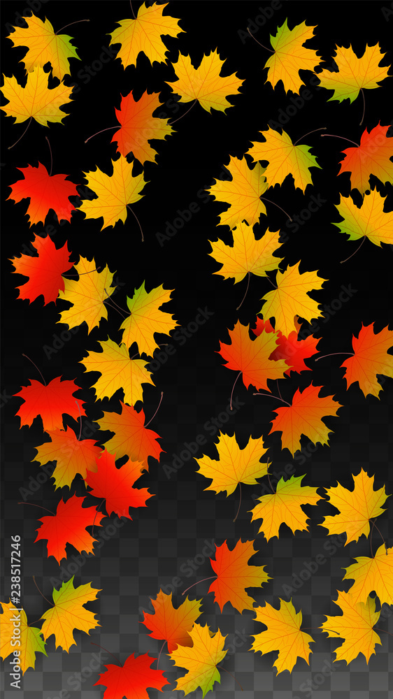 September Vector Background with Golden Falling Leaves. Autumn Illustration with Maple Red, Orange, Yellow Foliage. Isolated Leaf on Transparent Background. Bright Swirl. Suitable for Posters. September Vector Background with Golden Falling Leaves. Autumn Illustration with Maple Red, Orange, Yellow Foliage. Isolated Leaf on Transparent Background. Bright Swirl. Suitable for Posters.