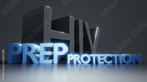 Картината върху платно HIV PrEP protection AIDS protection information