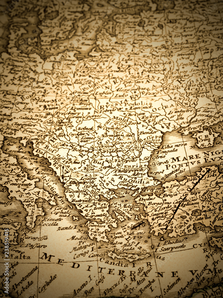 古地図　バルカン半島