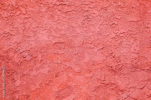 red concrete wall with rough pattern