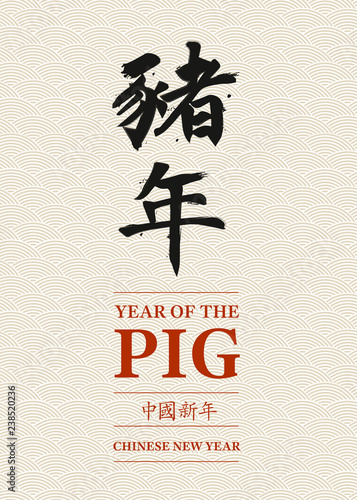 YEAR OF THE PIG - 2019 - Chinese New Year