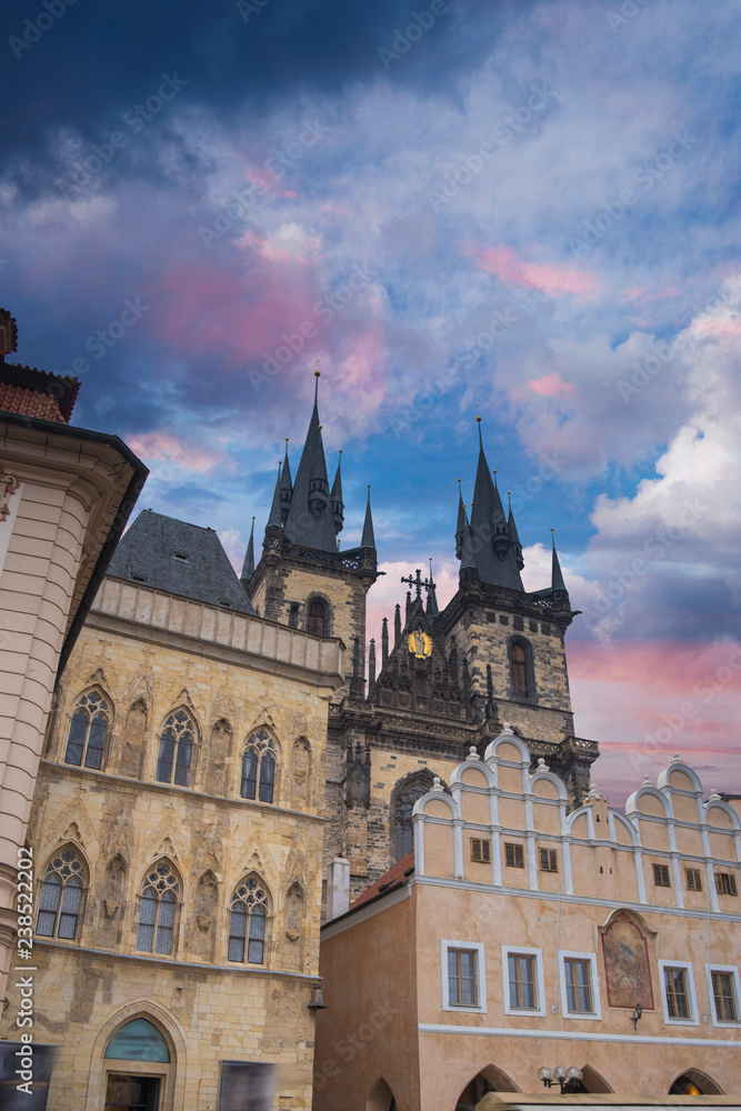 Fototapeta premium Prague under sunlight.