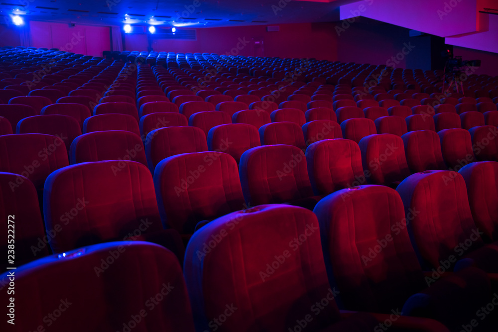 Naklejka premium empty auditorium with seats