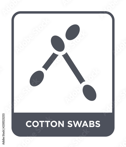 cotton swabs icon vector