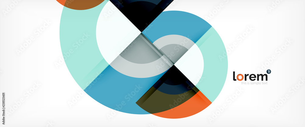 Multicolored round shapes abstract background Multicolored round shapes abstract background