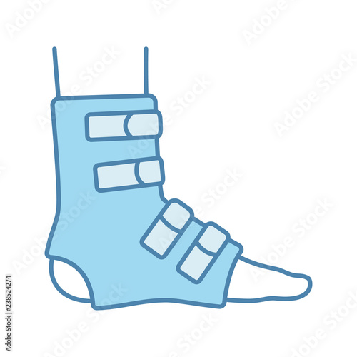 Foot ankle brace color icon